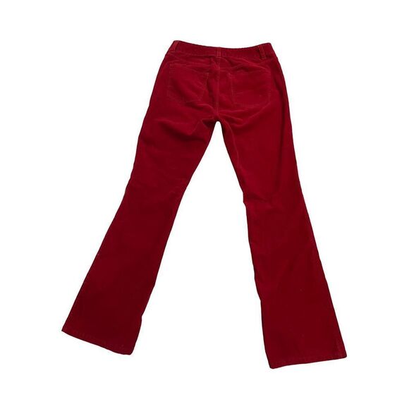 TALBOTS CURVY size 4 womens red corduroy bootcut jeans. - Picture 2 of 6